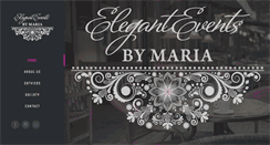 Desktop Screenshot of eleganteventsbymaria.com