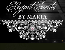 Tablet Screenshot of eleganteventsbymaria.com